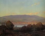 威廉特罗斯特理查兹 - Sundown at Centre Harbour, New Hampshire